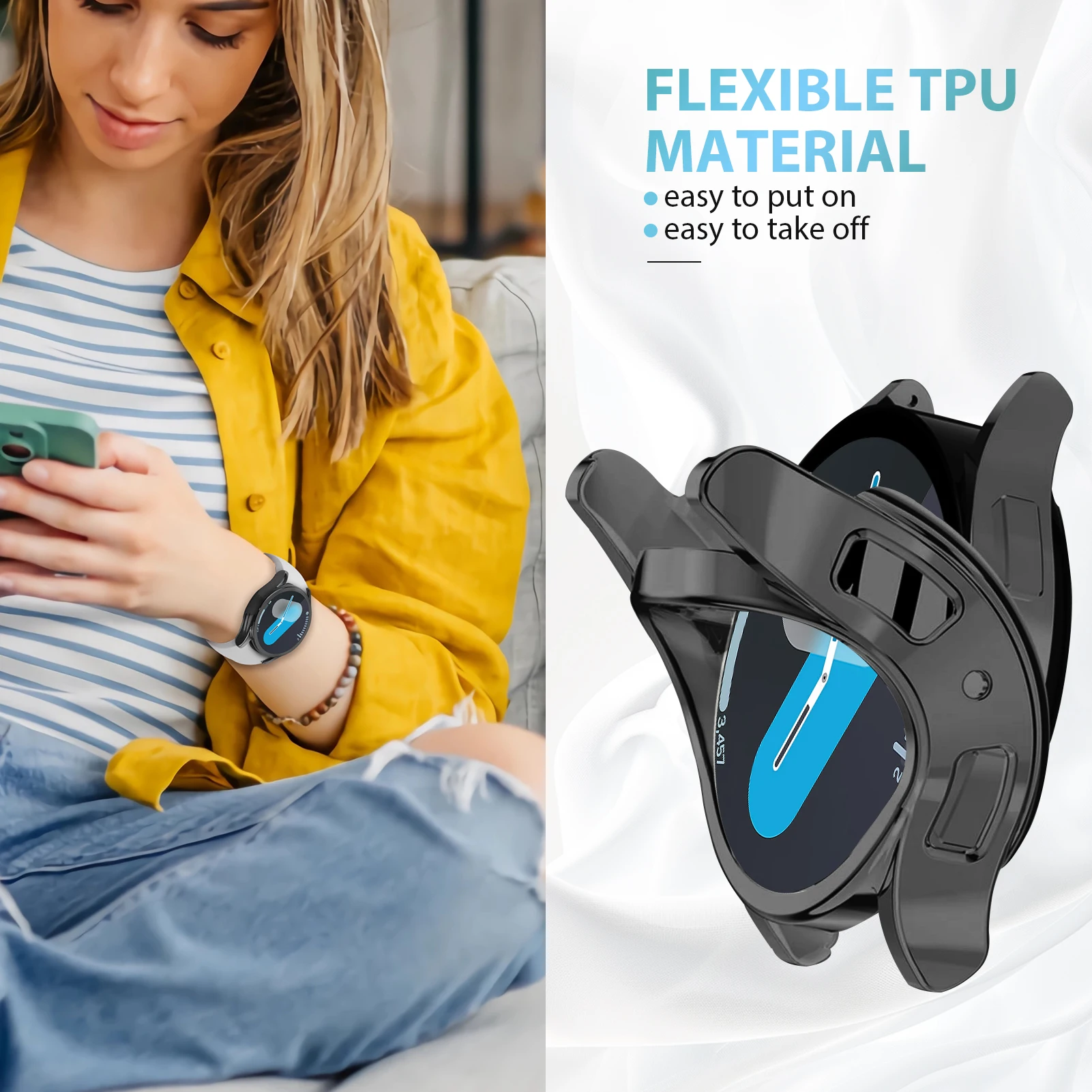 Чехол-бампер для Samsung Galaxy watch 7 FE 44 мм 40