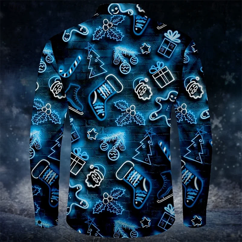 Мужская рубашка с имбирным пряничным рисунком