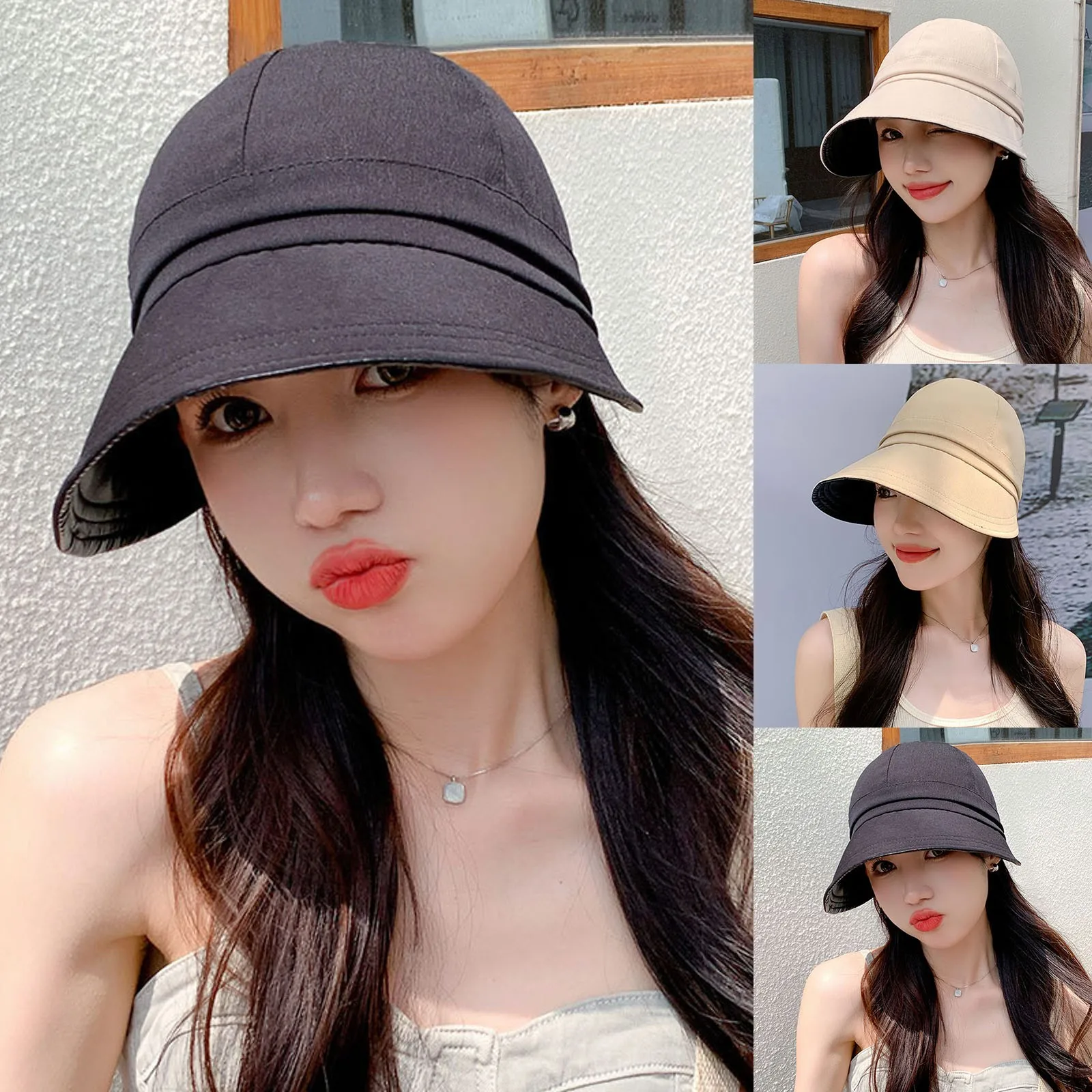 

Summer Bucket Hat Men Women Japanese Panama Fisherman Outdoor Sun Hats Unisex Wide Brim Foldable Caps Beach Sun Prevent Casquet