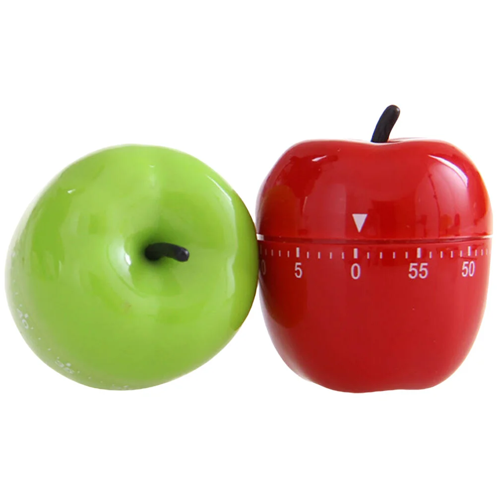 

2 Pcs Kitchen Gadget Countdown Tool Mechanic Tool Fruit Cartoon Metal Household Baking Mechanical