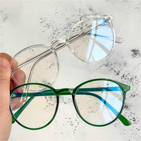 anti blue light eyeglasses women transparent vintage round frame glasses men computer eyewear optical spectacle eyeglass