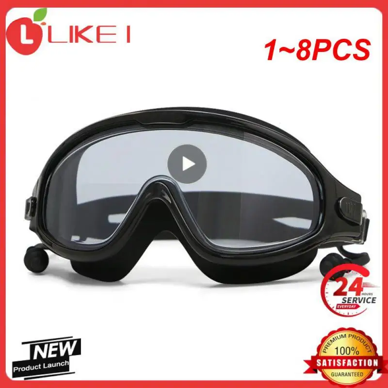 

1~8PCS Swimming Myopia Prescription Glasses Swimming Mask Anti Fog Opitical Transparant Swimming Google