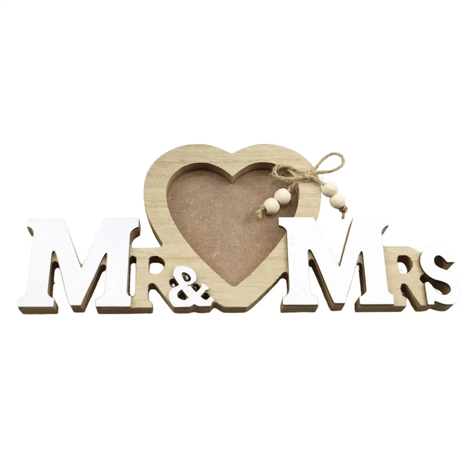 

Фоторамка в виде сердца Mr & Mrs. Стоящая рамка для фотографий для украшения на столешнице для Дня матери, свадьбы, годовщины