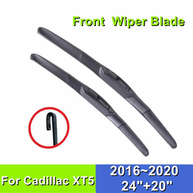 

Wiper Blade For Cadillac XT5 24"+20" Car Windshield Windscreen Rubber 2016 2017 2018 2019 2020