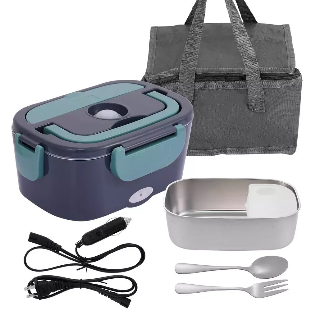 

Electric Lunch Box Food Heater Warmer Container Stainless Steel Car Work Heating Bento Box Portable Lunch Box US/EU/UK Plug