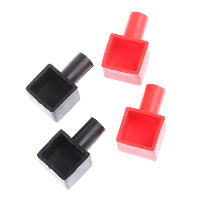 

4pcs/set Universal Square Motorcycle Car Battery Terminals Rubber Covers