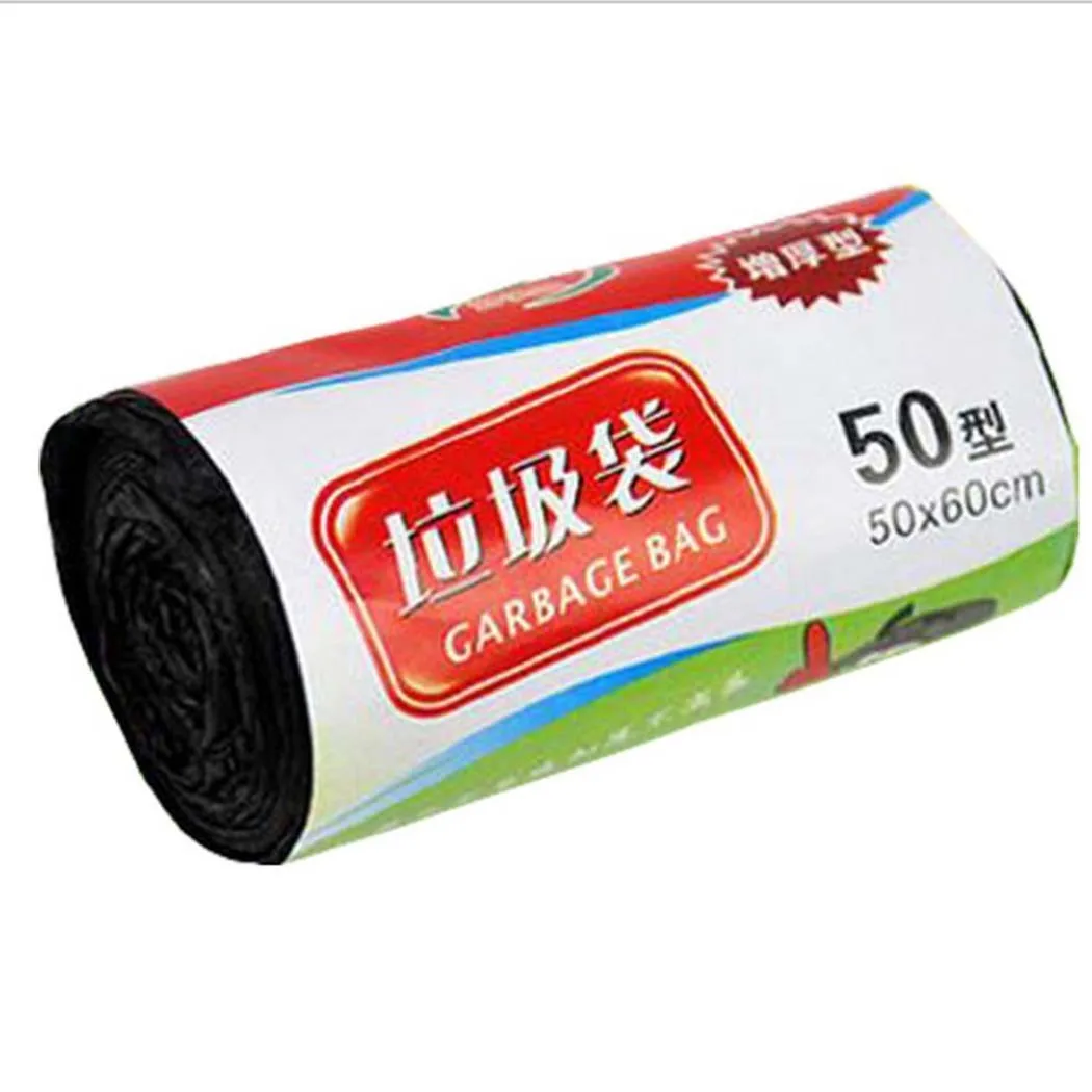 

50x60cm Household Thick Disposable Black Garbage Bag PE Material Kitchen Storage Garbage Bags Cleaning Waste Bag Plastic Bag