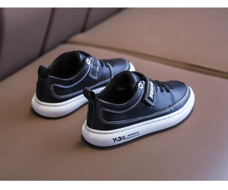 Дышащая обувь из натуральной кожи 1 пара детские кроссовки спортивная дешевая