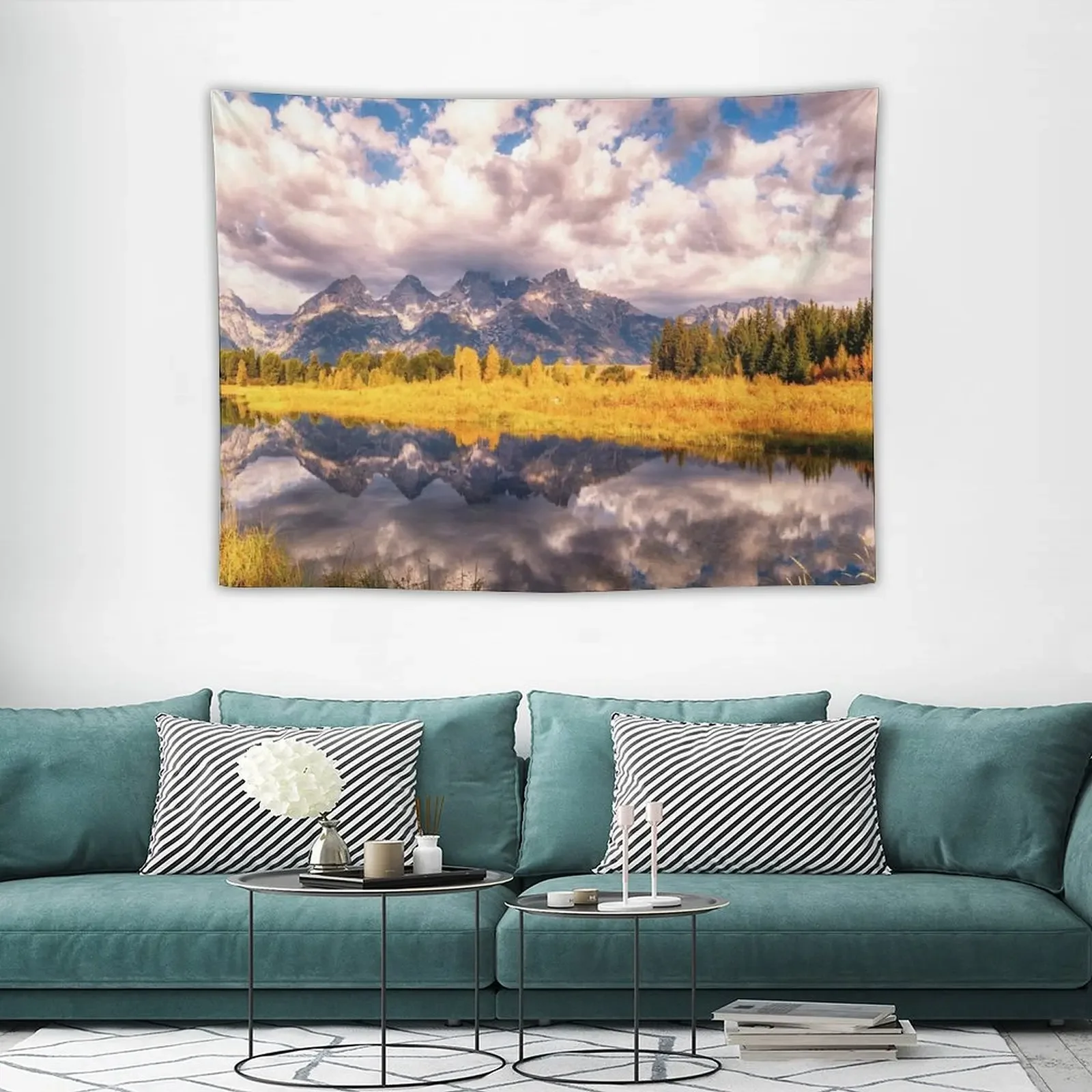 Гобелен The Grand Tetons рассеивающийся на стену Настенный декор настенный гобелен