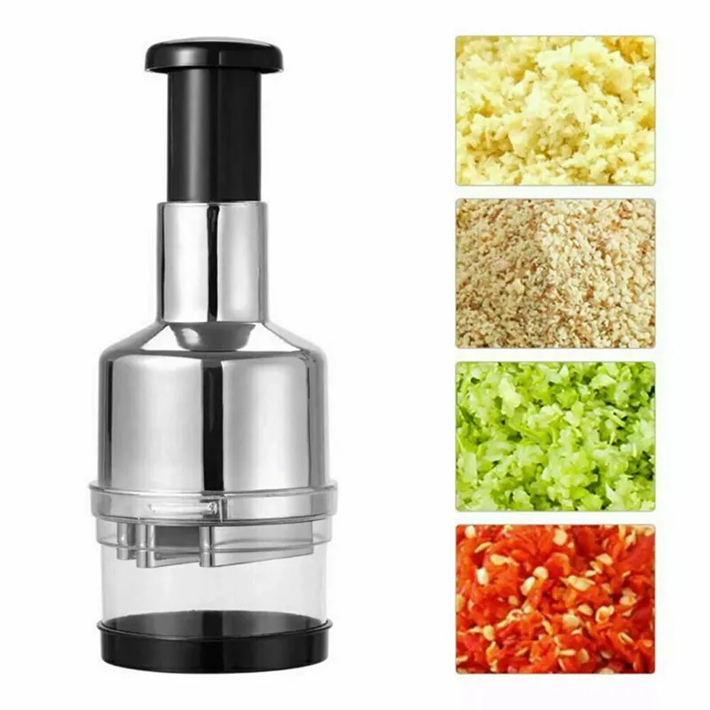 

Multifunctional Press Garlic Crusher Pressing Dicer Slap Tool Manual Hand Garlic Cutter Food Vegetable Onion Chopper