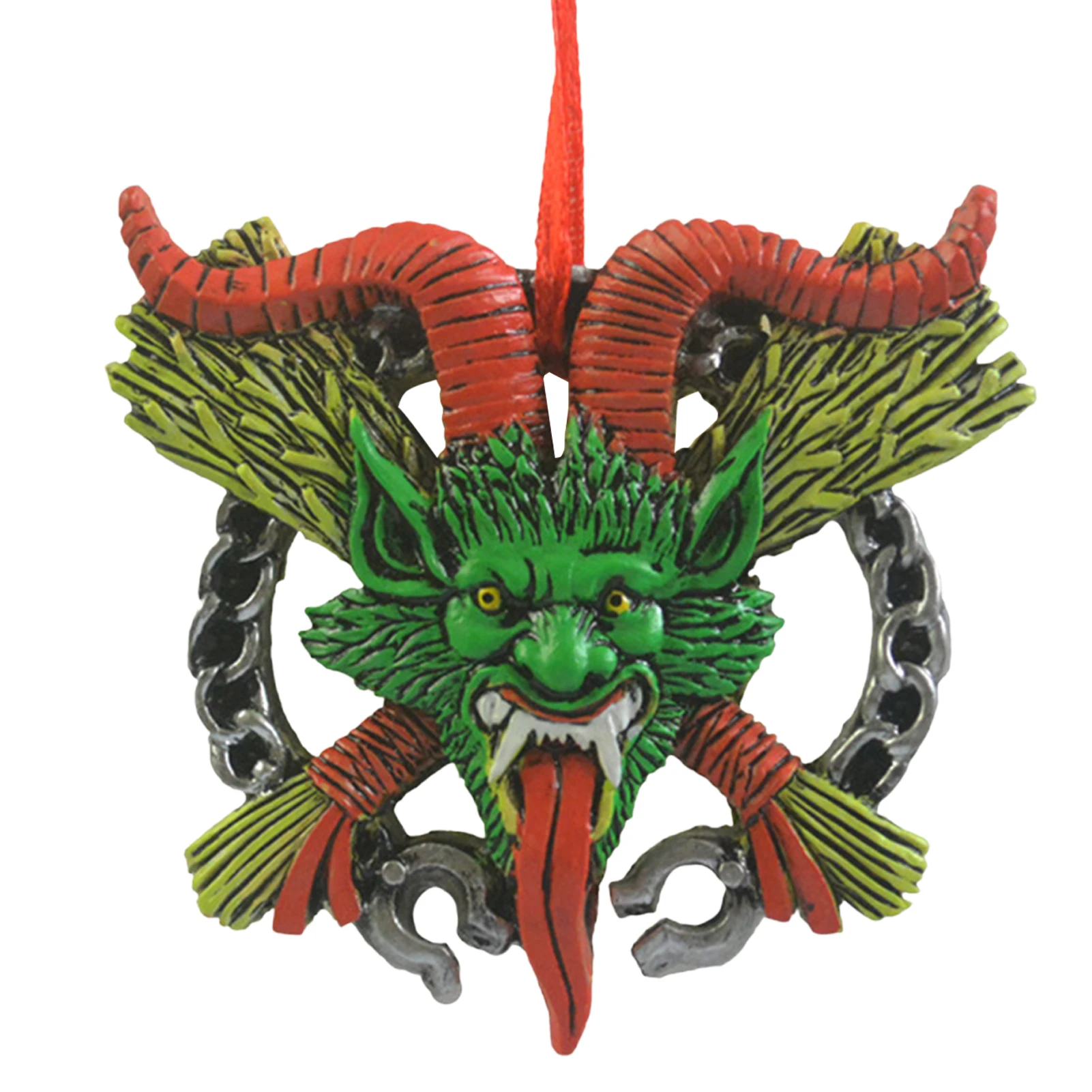 

Подвеска в виде дьявольских рогов на Хэллоуин для автомобильного зеркала заднего вида, украшения для дерева, окна, стены, полки, украшения д...