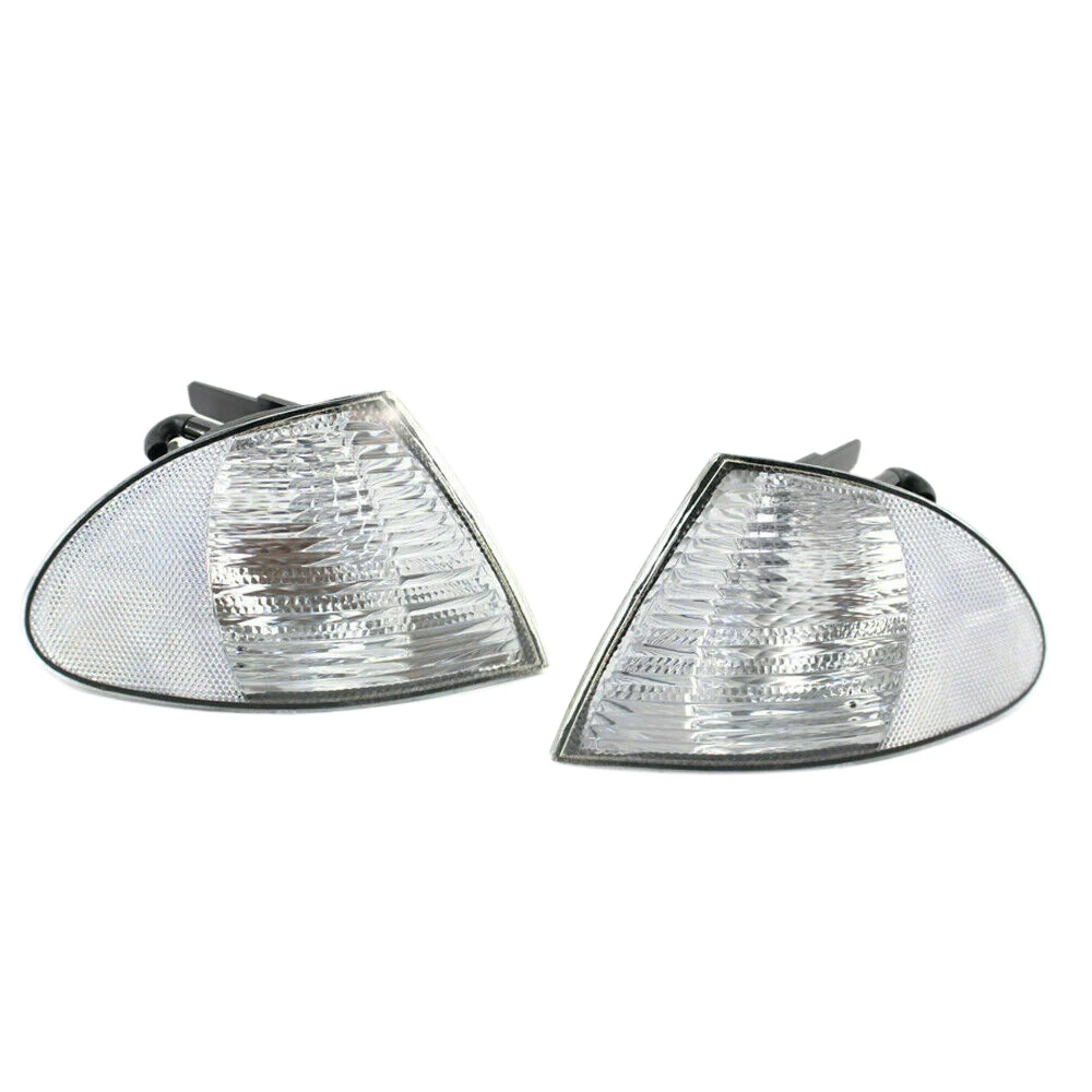 

Pair Park Signal Corner Marker Lights Lamps Lenses for-BMW 3 Series E46 1999-2001 Sedan Wagon 63136902765