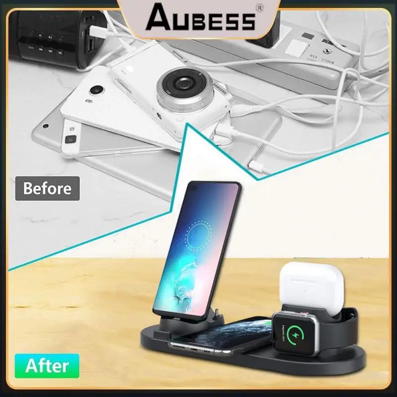 

Abs Pc Mobile Wireless Charger Widely Compatible Portable Charger Universal Stable Mobile Accessories 1.2 Meters Charging Dock