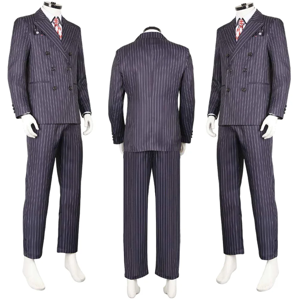 Модный костюм для косплея Стэнли в черную полоску мужчин с маской Джима из фильма