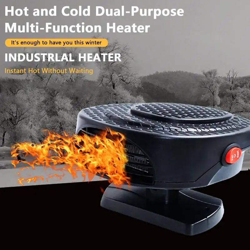 

Автомобильный обогреватель, вентилятор быстрого нагрева, 150 Вт, 12 В/24 В, 2 в 1, вентилятор для защиты ветрового стекла от запотевания ветрового стекла с поворотной основой на 360 градусов, Прямая поставка