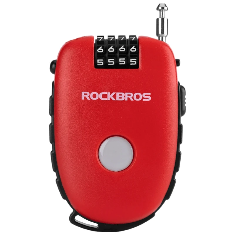 

Велосипедный Замок ROCKBROS, телескопический замок для велосипедного шлема с защитой от кражи, с паролем, велосипедные аксессуары