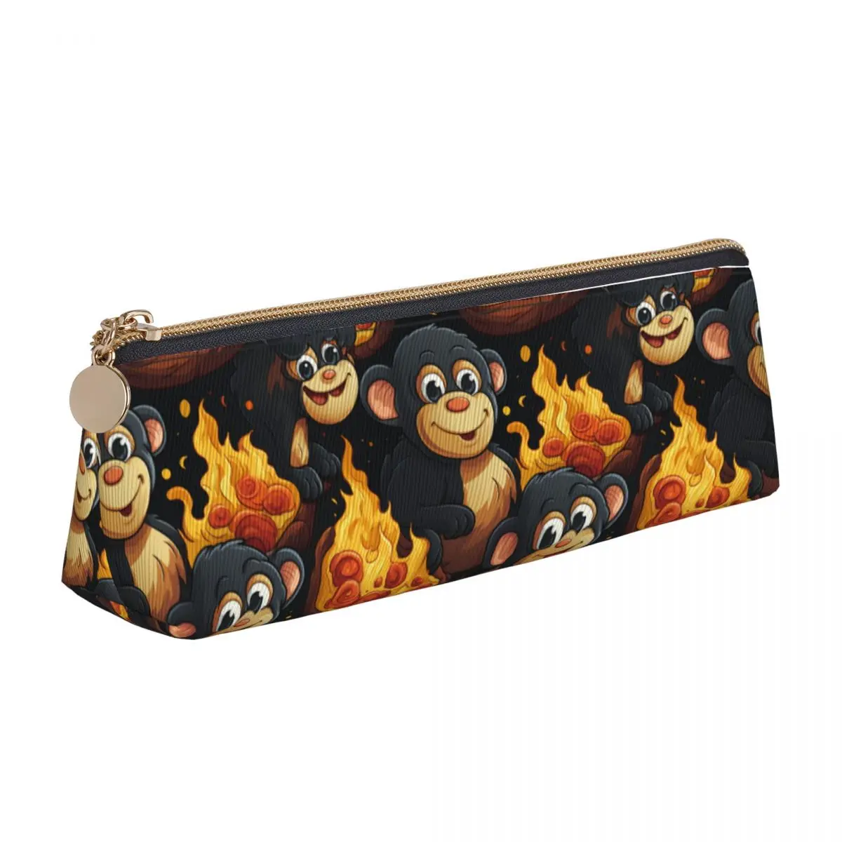 Case Biscuits Delicious Cool Zipper Pencil Box Boy Girl School Leather Pen Bags