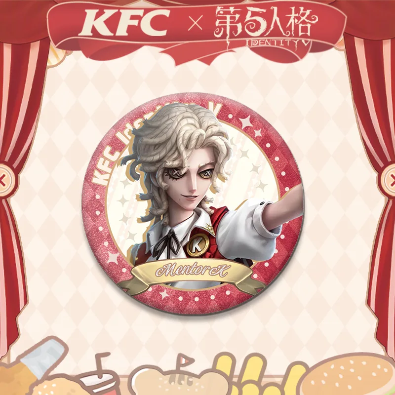 Mentotk KFC аниме брелок для ключей Identity V мужской женщин модный креативный Kawaii