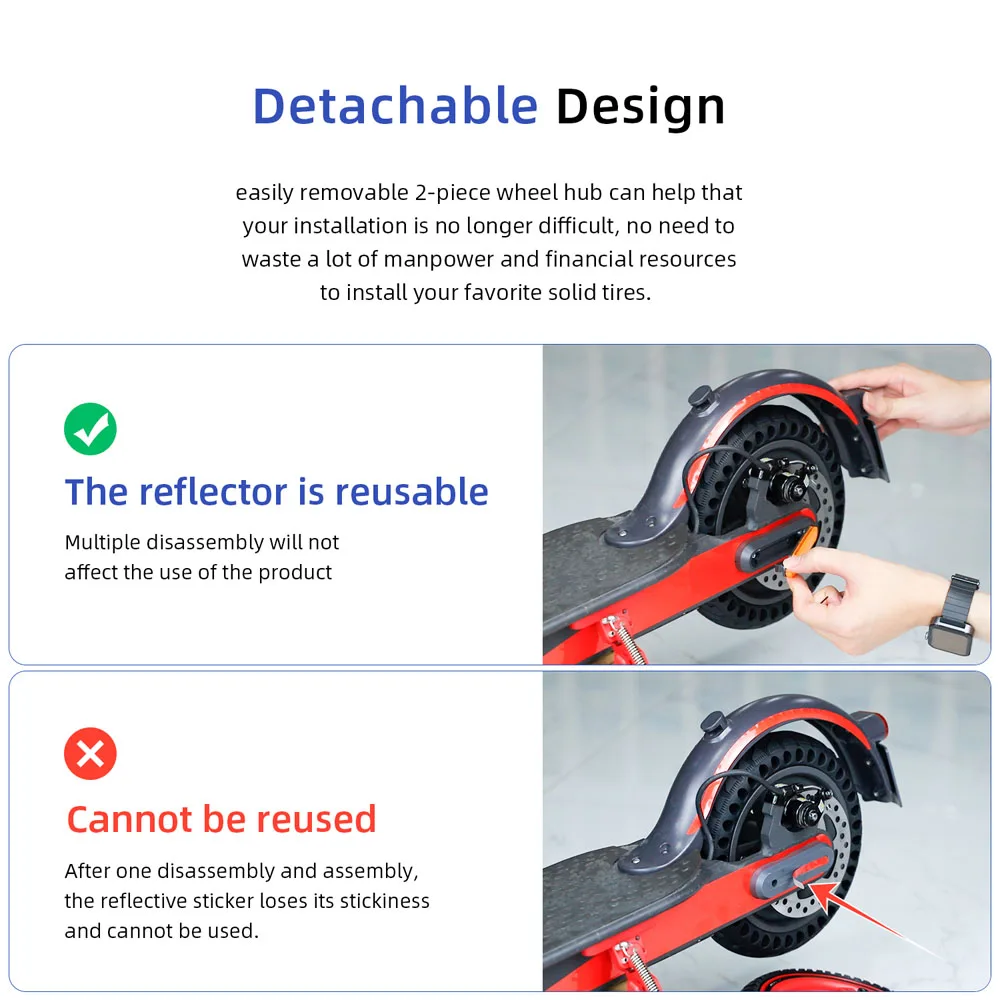 Крышка для колеса 4x защитная крышка ступицы светоотражающие наклейки Xiaomi Mi Electric