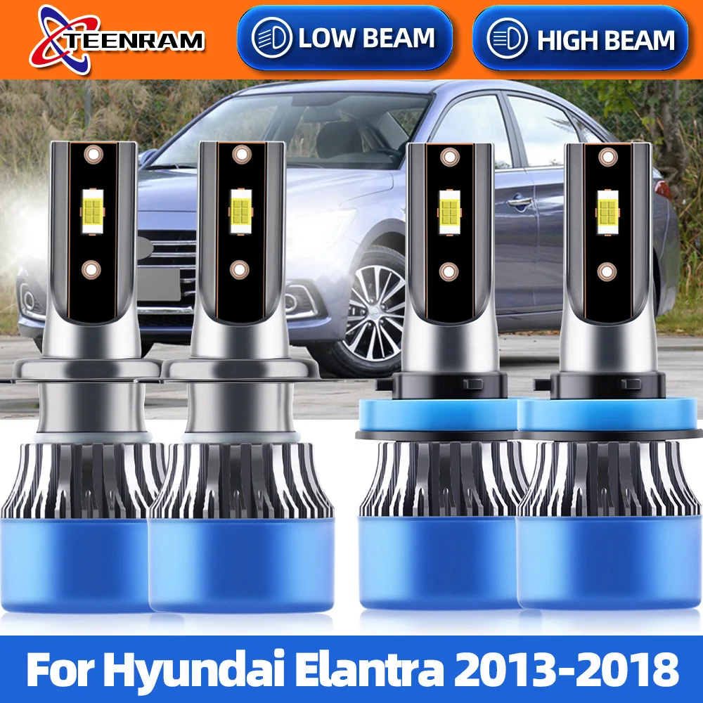 

40000LM H7 H11 Canbus светодиодный лампы для автомобильных фар Turbo CSP Автомобильные фары 240 Вт для Hyundai Elantra 2013 2014 2015 2016 2017 2018