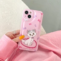 cute cat phone case for iphone 12 11 pro max 13 cats girl photo frame protective cover iphone13 soft funda protective capa hood