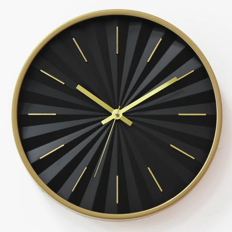 

12 Inches Nordic Round Wall Clock Simple Black White Bedroom Living Room Watch Hotel Room Wall Clock Home Decoration Pendant