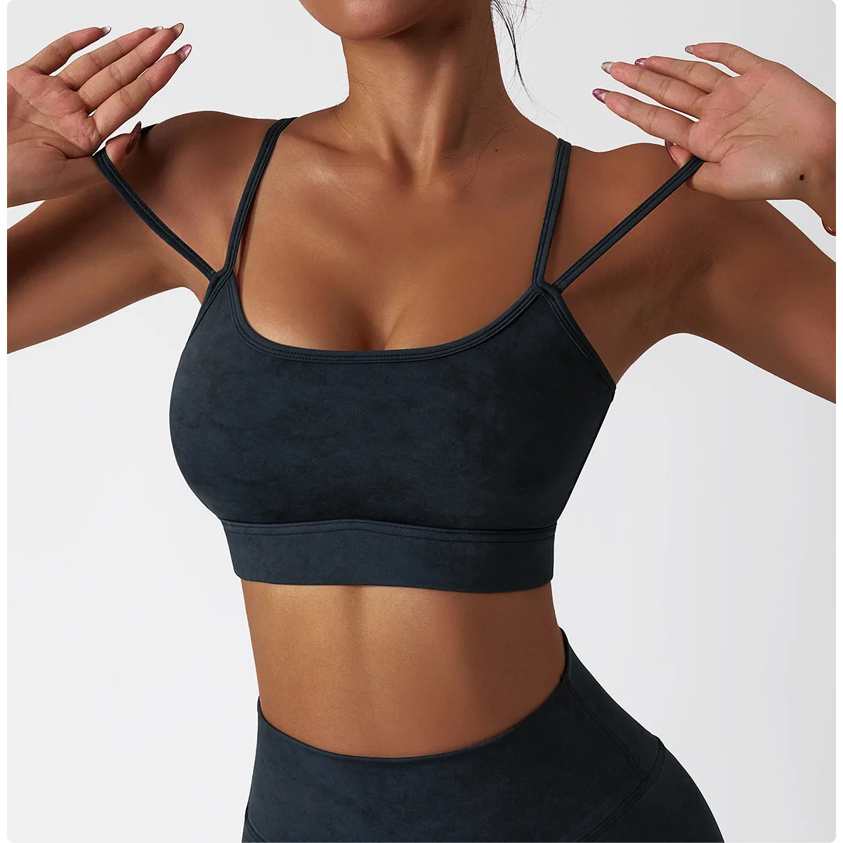 Новый нейлоновый бюстгальтер топ женский сексуальный облегающий спортивный для