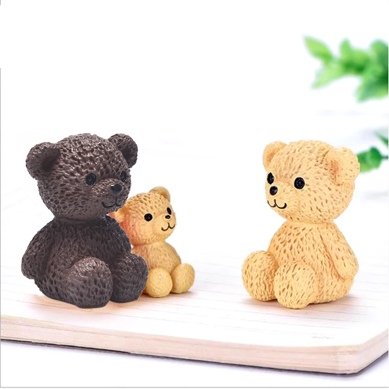 

Cute Bear Miniature Animal Garden Figurines Cake Decoration Micro Landscape