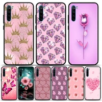 cute pink flower animals phone case for redmi 6 6a 7 7a note 7 8 8a 8t note 9 9s 4g 9t pro soft silicone cover