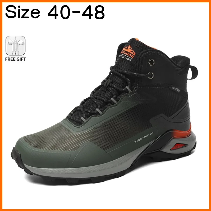 Xiaomi Boots Men Warm Plush Non-slip Snow Boots Men's High Quality Outdoor Waterproof Camouflage Trekking Hiking Shoes Mountain