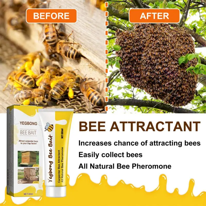 

Attracts Carpenter Bees Easy To Attractant Bees Set Beekeeping Swarm Bait Bee Attractant Easily Collect Bees Bee Bait