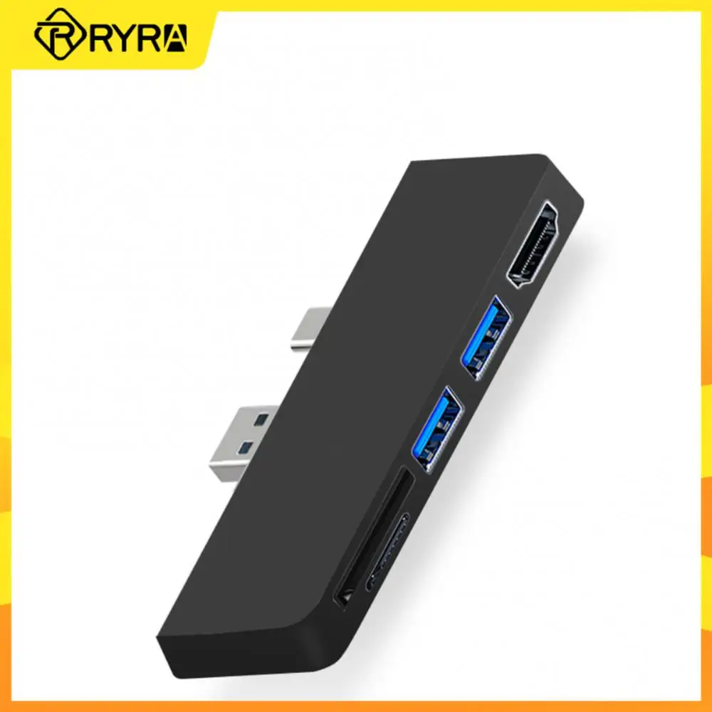 

RYRA 5 в 1 USB 3,0 концентратор док-станция SD/TF кардридер HDMI-совместимый высокоскоростной адаптер передачи данных для Surface Pro 8