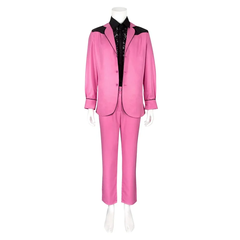 BKQU Elvis Presley Cosplay Costume Full Set Top Shirt Coat Pants Outfits Halloween Party Carnival Cosplay Suit Costume