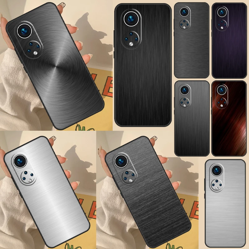 Чехол с матовой металлической текстурой и стальным принтом для Huawei Honor X8a X8 X7 X9a 50 70