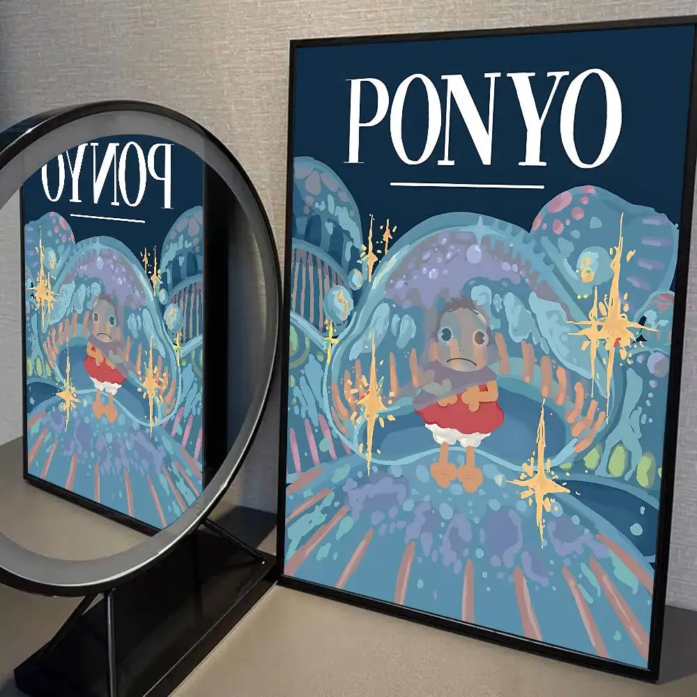 Bilibili P-Ponyo On Cliff By The Sea Плакат с принтом A5 A4 A3 A2 Настенный художественный декор для комнаты Офисный подарок для фанатов (art.: 3920d01cbbe52) - 3920d01cbbe52