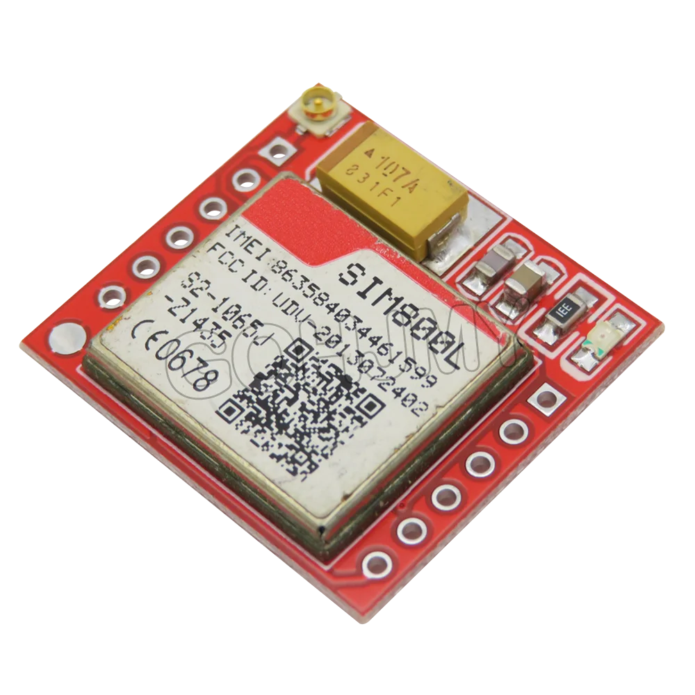 Фото SIM800L GPRS GSM модуль с антенной PCB Micro SIM плата Quad Band для Arduino красный/синий Sim800L с антенной №5