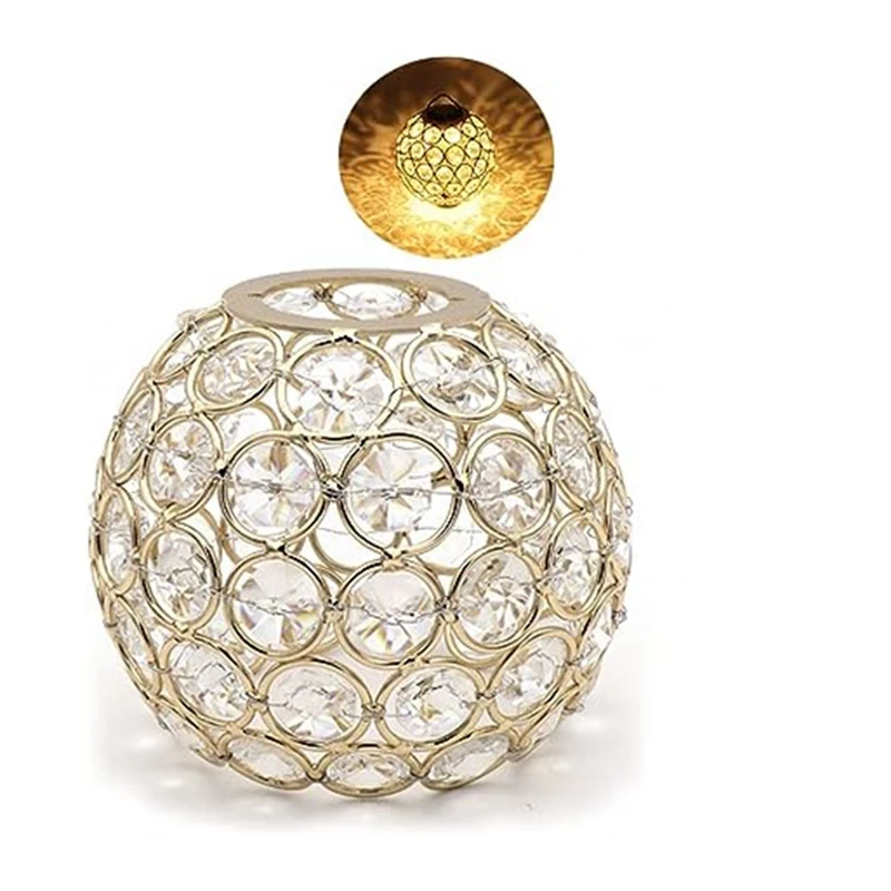 Хрустальный абажур для ворот Круглый с отверстиями теней наружный светильник