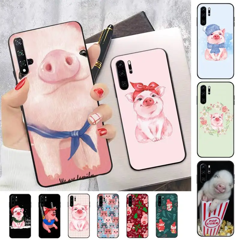 

Cute Little Pet Pig Phone Case for Huawei Honor 10 i 8X C 5A 20 9 10 30 lite pro Voew 10 20 V30
