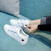 white sneakers womens 2022 summer fashion shoes for women pu breathable cute heart flats casual shoes ladies chaussures femme