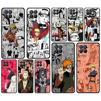 cartoon naruto cool guys for oppo gt master find x5 x3 realme 9 8 6 c3 c21y pro lite a53s a5 a9 2020 black phone case cover capa