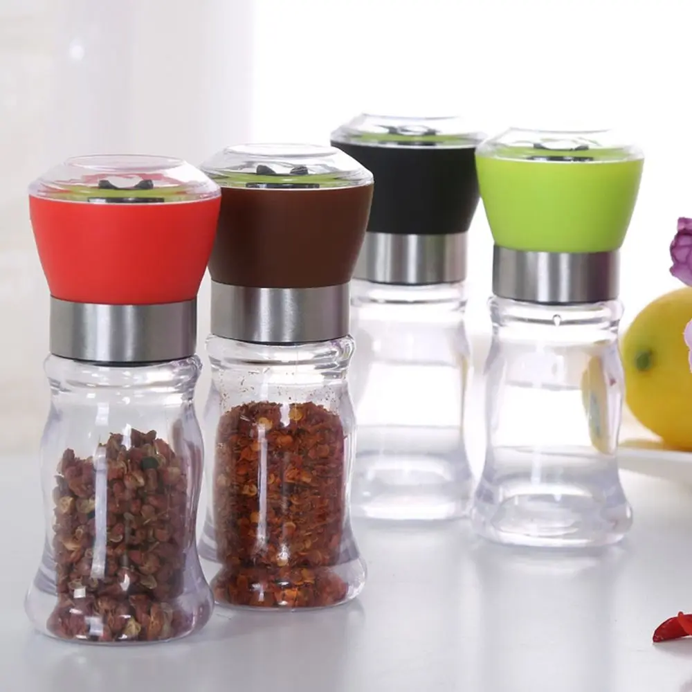 

Handy Manual Mill Pepper And Salt Grinder Seasoning Bottle Plastic Adjustable Spice Grinding Containers Kitchen Gadgets