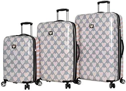 

Дизайнерская Коллекция чемоданов Johnson-расширяемый легкий чемодан-Спиннер из 3 частей, комплект для путешествий из 20 дюймов