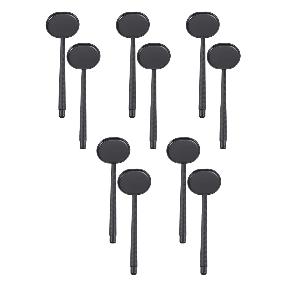 

10Pcs Tool Eyesight Test Tools Vision Test Eye Cover Handheld Eye Occluder Occluder Block Plate Spoon Ophthalmic Occluder