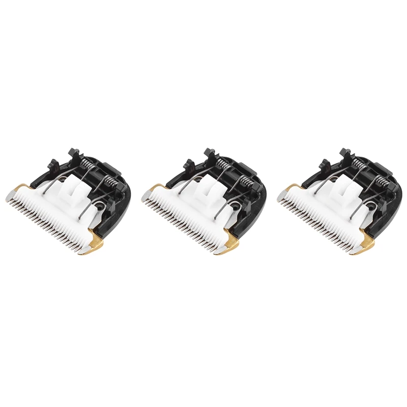

3X Grooming Ceramic Cutter Head Razor Blade 40Mm 24 Teeth For Animal Clipper Trimmer
