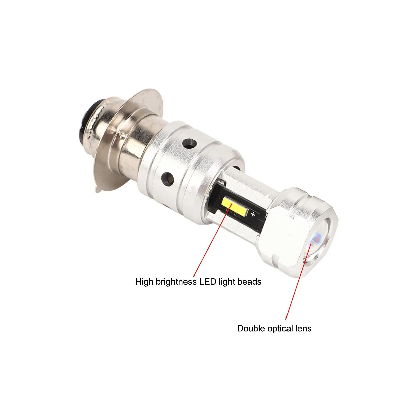 Светодиодная лампа для мотоцикла 100 Вт быстрое охлаждение двойная оптическая