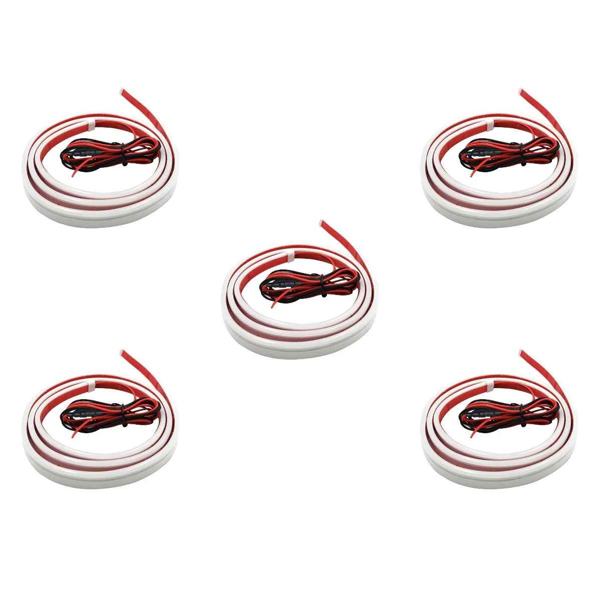 

5 Pack Car Ambient Light Flexible LED Strip Truck Daytime Running Lights Headlight Decorative Lamp Noodle