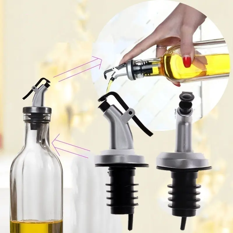 

Olive Oil Sprayer Drip Wine Pourers Liquor Dispenser Leak-proof Nozzle ABS Lock Sauce Boat Bottle Stopper Kitchen Bar BBQ Tool
