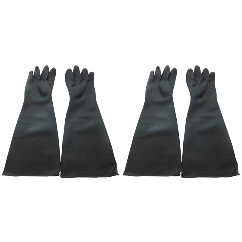 RISE-2X Sand Blasting Gloves For Sandblast Cabinet Gloves 60X20cm