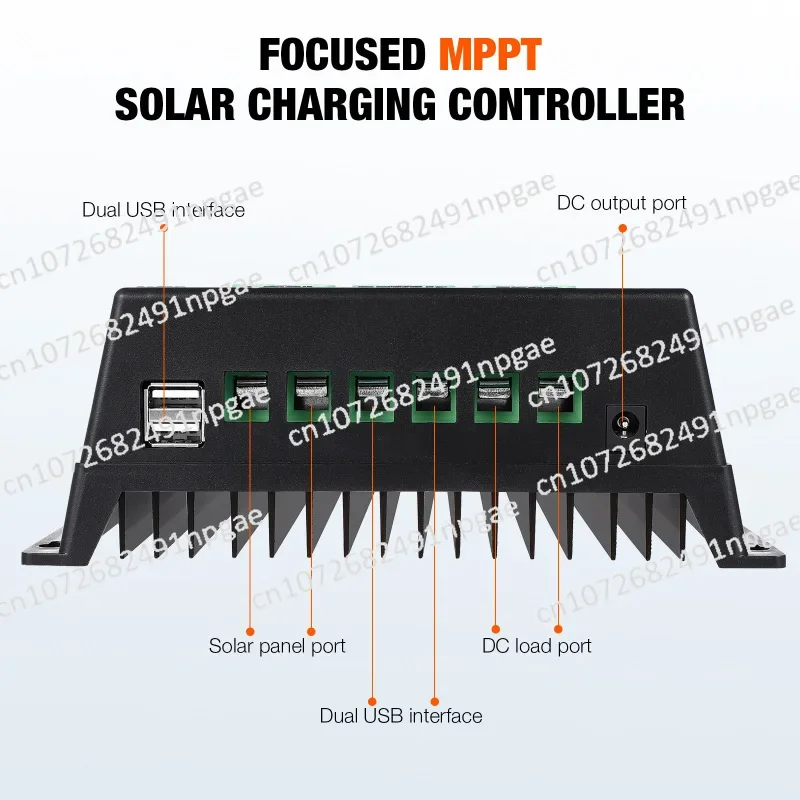 Солнечный контроллер 12 В 24 в 36 48 литиевая свинцово-кислотная батарея