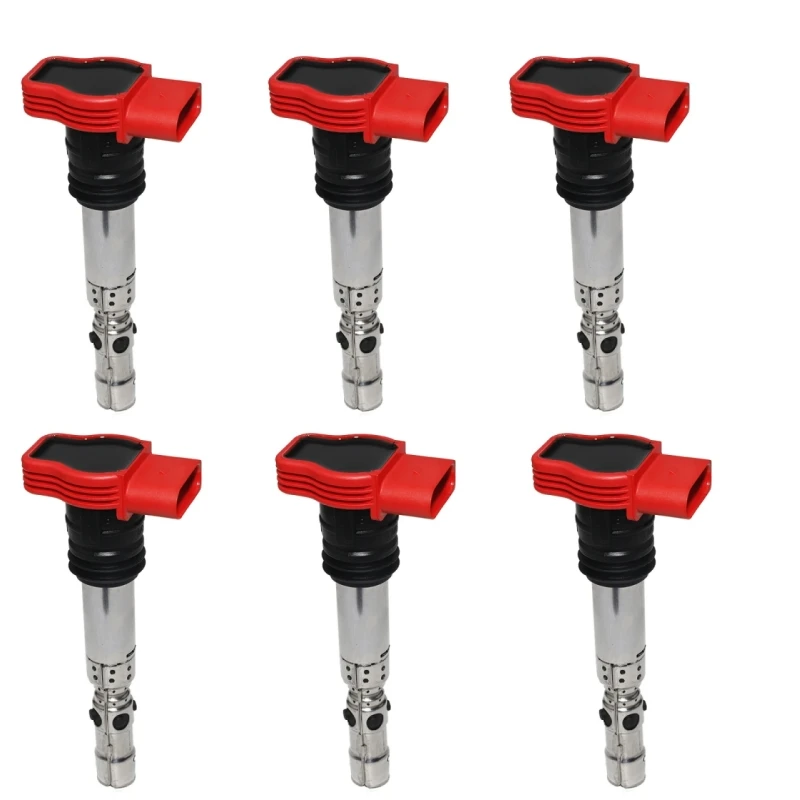 6 шт. ​ Катушка автоматического зажигания для AUDI A4 2002-2005 QUATTRO 2002-2006 A6/A6 QUATTRO2002-2006